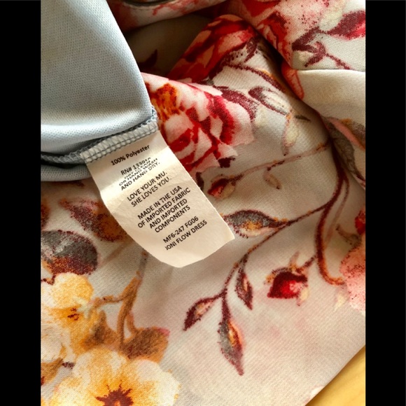 Joni Flow Dress in “Boho Blue Bouquet” - Picture 4 of 5